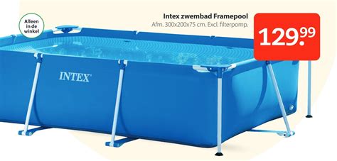 Intex Zwembad Framepool Aanbieding Bij Boerenbond