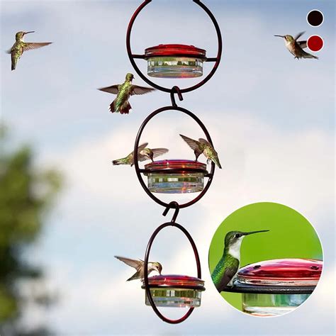 Yarino Metal Bird Feeders Clearance Metal Hummingbird Water Feeder Hummingbirds Feeder Hanging