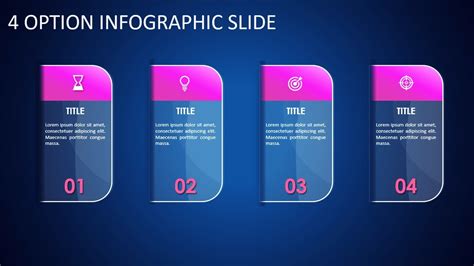 Animated 4 Options Infographic Template In Powerpoint Powerpoint