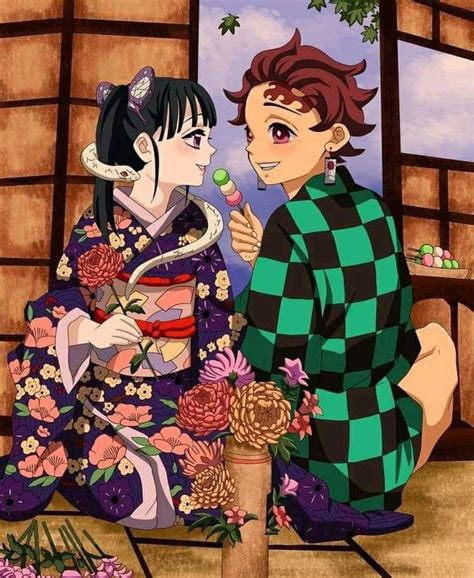 Tanjiro And Kanao Personajes De Anime Dibujos Kawaii Anime