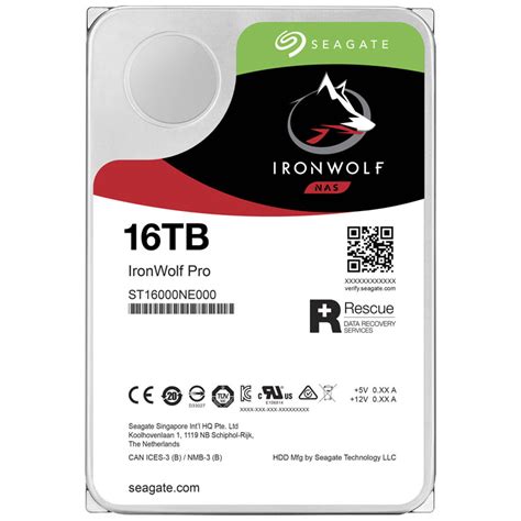 Fotos ST16000NT001 Seagate HD Interno SATA 16TB IronWolf Pro