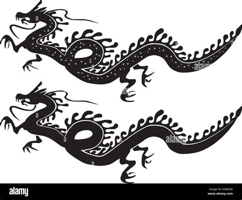 Chinese Dragon Vector Design Stock Vector Image Art Alamy