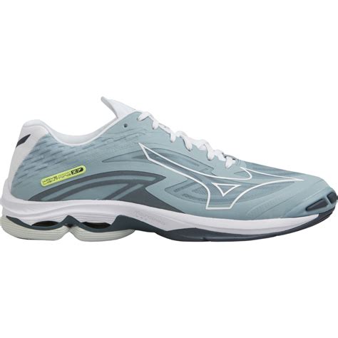 Mizuno Wave Lightning Z M Inomhusskor Stone Blue White Neo Lime