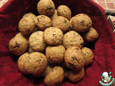 Американское печенье с кусочками шоколада – кулинарный рецепт
