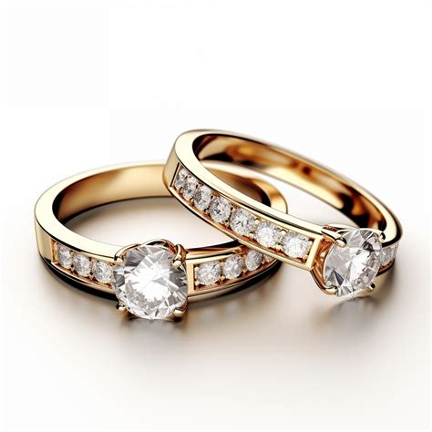 Gold And Diamond Rings Free Stock Photo - Public Domain Pictures