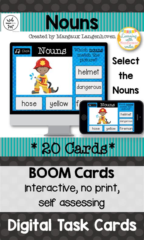 Practice Nouns With This Set Of Boom Learning Digital Task Cards