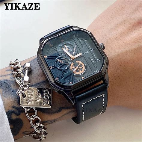 YIKAZE Montre à Quartz pour Homme Noire et Étanche Test et Avis