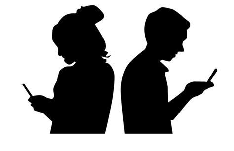 Texting Clipart Black And White