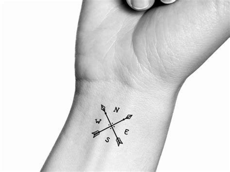 Arrow Compass Tattoo