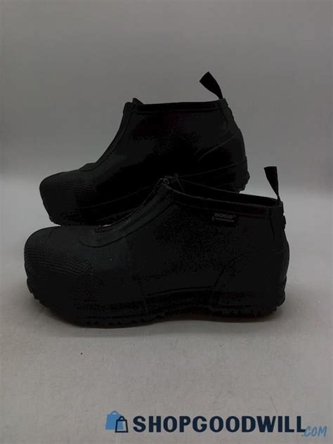 Bogs Overshoe Zip Ct Unisex Black Composite Toe Safety Shoes Sz 7