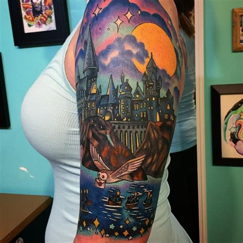 Harry Potter Sleeve By Melvin Arizmendi Harry Potter Tattoo Sleeve