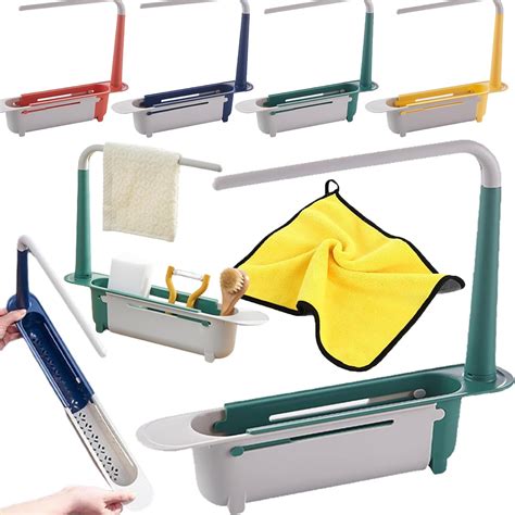 New Prosperousk Sink Organizer Telescopic Sink Storage Rack