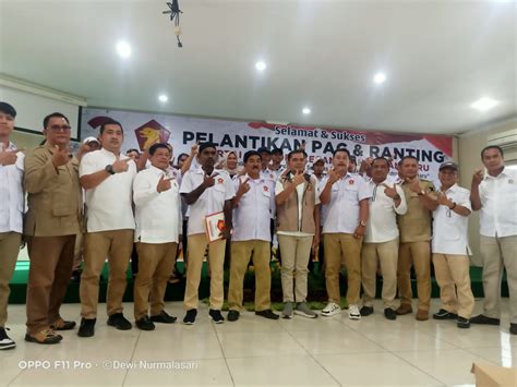 Pelantikan Pengurus Pac Dan Pengurus Pimpinan Ranting Partai Gerindra