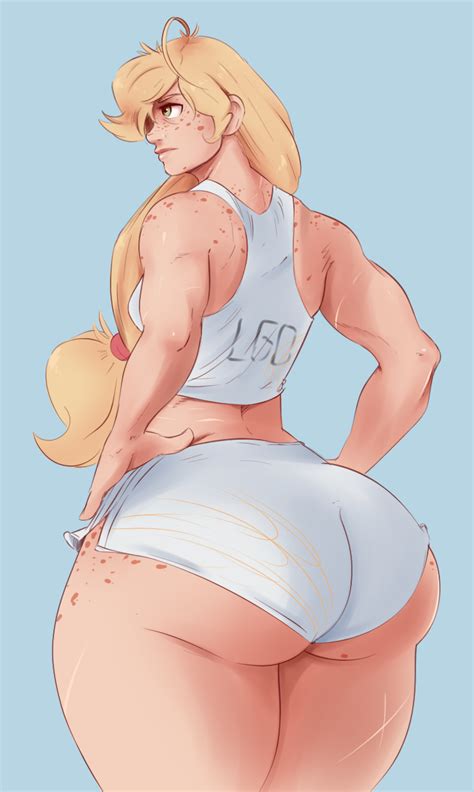 Rule 34 1girls Apple Butt Applejack Mlp Ass Blonde Hair Clothes