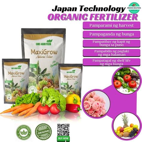 Organic Foliar Fertilizer Maxigrow G Chc Agritech Japan