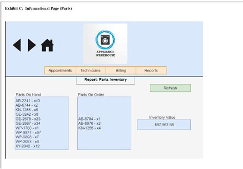 Solved Exhibit B - User Input Screen - Appointment Screen | Chegg.com