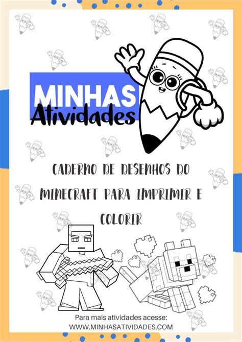 Atividades Do Minecraft Para Colorir