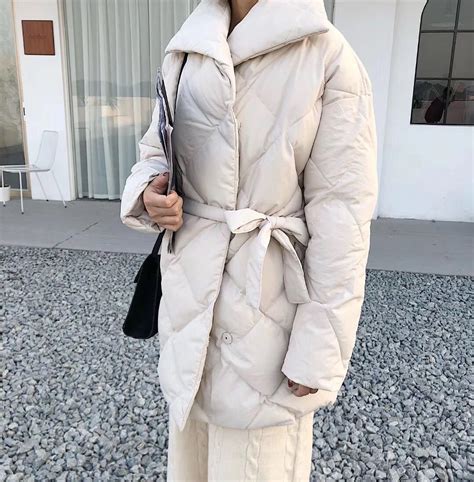 Winter Coat Women Double Breasted Puffer Jacket Korean Ladies Parkas