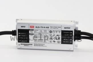 Mean Well LED Drivers 75W IP67 CV And CC Mixed Mode Constant