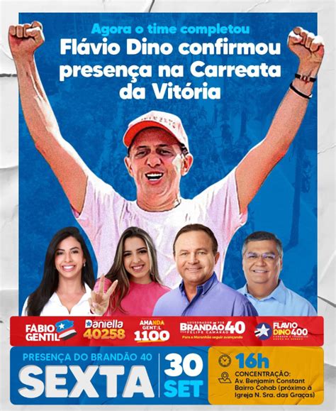 Hoje Prefeito F Bio Gentil Lidera Maior Carreata Da Hist Ria De