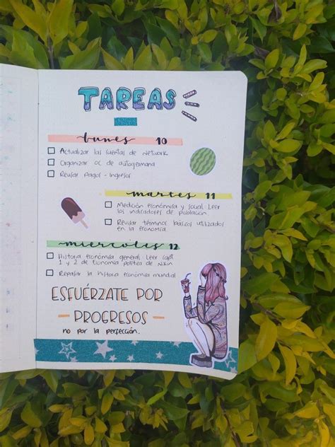 Una Colorida Idea Para Organizar Las Tareas De Tu Semana Ideas Para