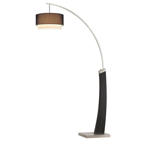 ARTIVA Yosiah 81 In Black Brushed Steel LED Arched Tree Floor Lamp With