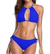 Charmleaks Women Triangle Bikini Set Two Piece Padded Swimming Costume