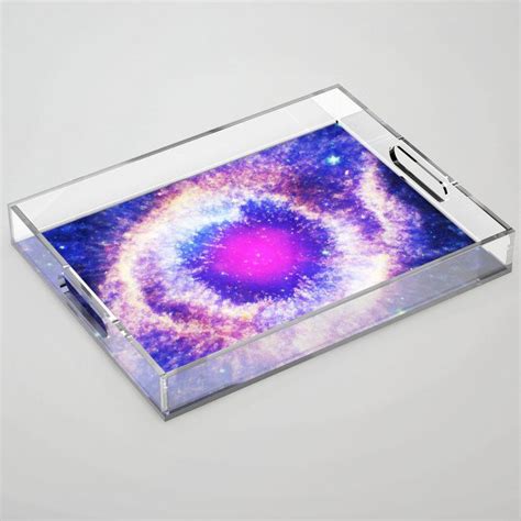 Sky Art Of Nebula Acrylic Tray By Hariyadiiskandar