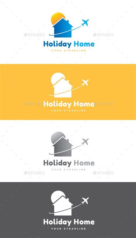 Holiday Home Logo Home Logo Travel Logo Holiday Home