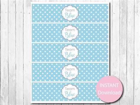 Gender Reveal Water Bottle Labels Gender Reveal Party Boy Or Girl