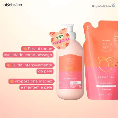 Kit o Boticário Cuide se Bem Pessegura Plus Beleza na Web Kit o