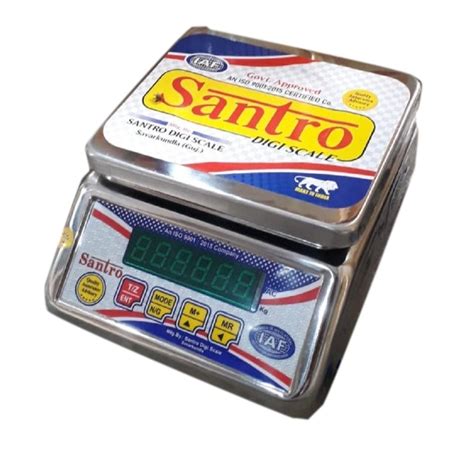 Santro Fully Automatic Micro Mini Digital Table Top Scales Size