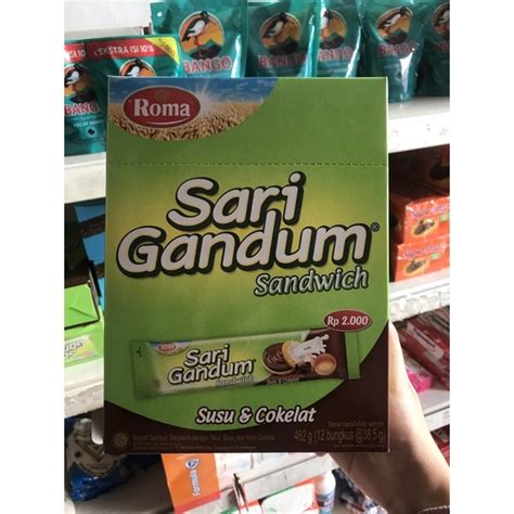 Jual ROMA SARI GANDUM SANDWICH 12 X 39 GRAM Shopee Indonesia