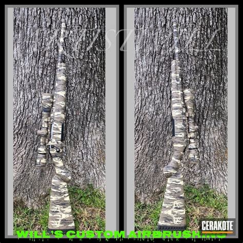 Bottomland Camo Pattern finished with Light Sand, Graphite Black and ...