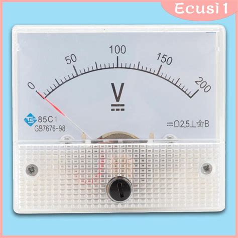 Voltmeter 85c1 Dc 0 50v 0 100v 0 300v 0 500v Rectangular Class 25 Analog Panel Meter Gauge