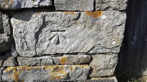 Benchmark On Barn Off North Side Of A684 Roger Templeman Cc By Sa