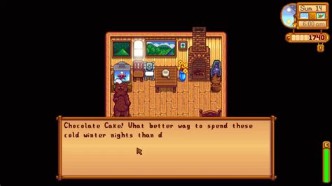 How I Learned The Chocolate Cake Recipe Stardew Valley Youtube