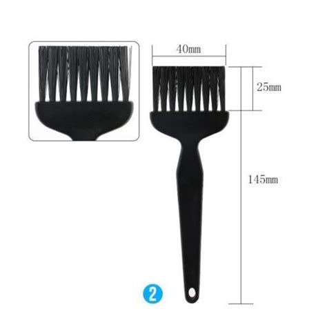 8PC Black Plastic Anti Static Clean Dust Brush For Computer Circuit