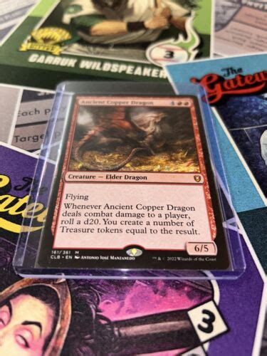 Ancient Copper Dragon Magic The Gathering Battle For Baldur S Gate Card