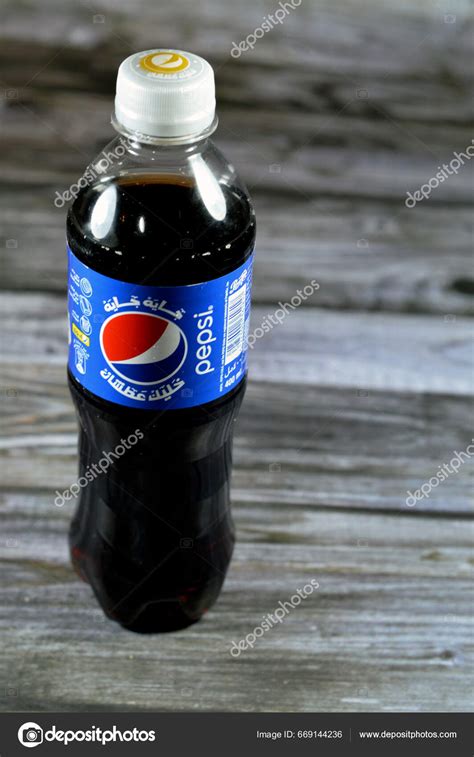 Cairo Egypt July 2023 Pepsi Cola Flavor Plastic Bottle Carbonated ...