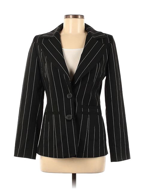 Handm Stripes Black Blazer Size 6 48 Off Thredup