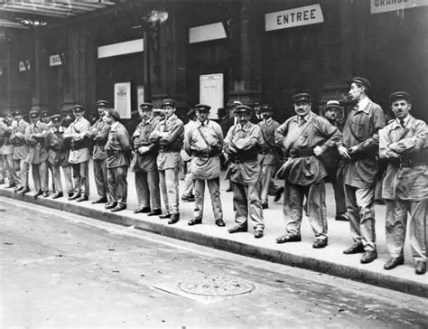 Porters Waiting At The Gare Du Nord Railway Station In Paris S Old