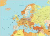 High Resolution Europe Map - GIS Geography