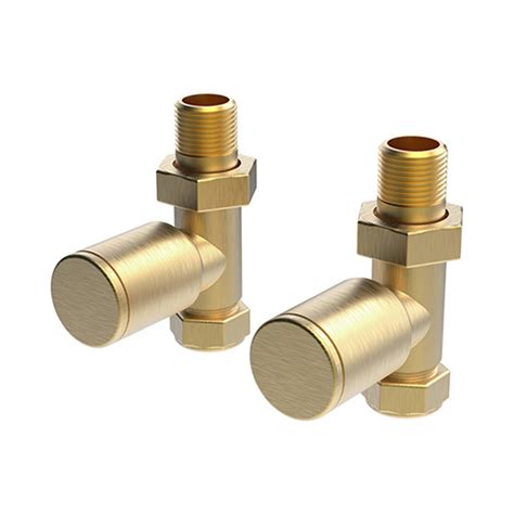 Arne Straight Valve Vl Brushed Brass Vogue