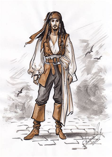 Captain Jack Sparrow sketch. by Bormoglot on DeviantArt