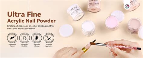 Amazon Saviland Acrylic Powder Set Professional Keratin Nude Pink Acrylic Powder Clear