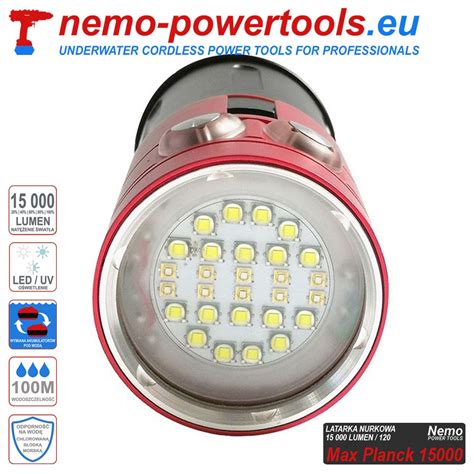 Latarka nurkowa 15000 lumenów Nemo Powertools eu