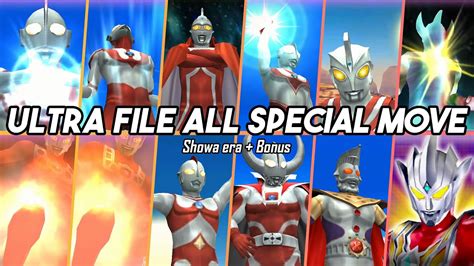 All Showa Ultraman Special Moves Ultra File Uff Archived Youtube