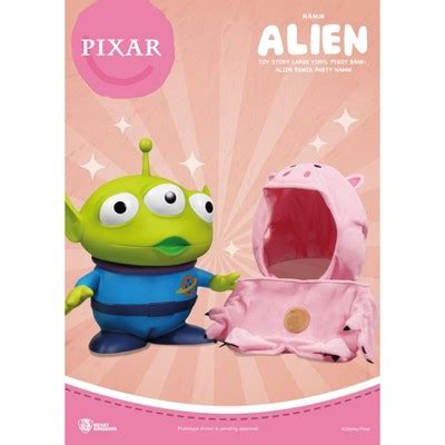 Disney Toy Story Large Vinyl Piggy Bank Alien Remix Party Hamm Piggy