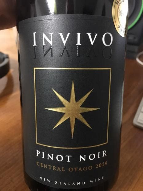 2013 Invivo Pinot Noir New Zealand South Island Otago Central Otago